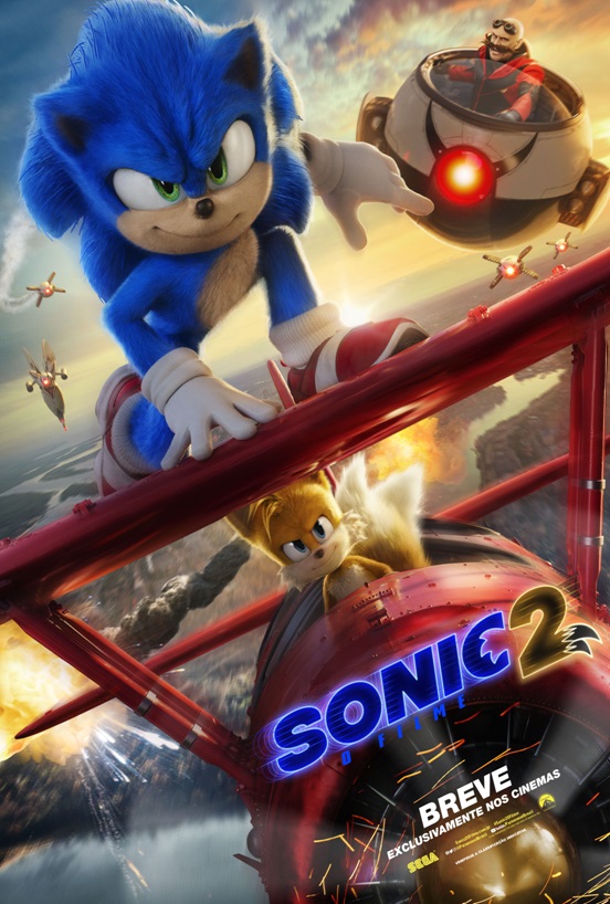 Sonic 2: Com referências ao Batman, sequência ganha pôster e